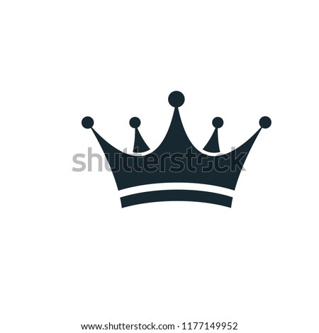 crown icon logo template