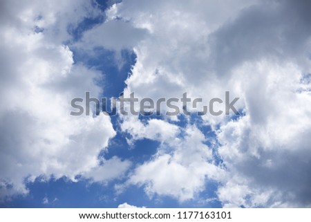 very beautiful clouds high in the sky
