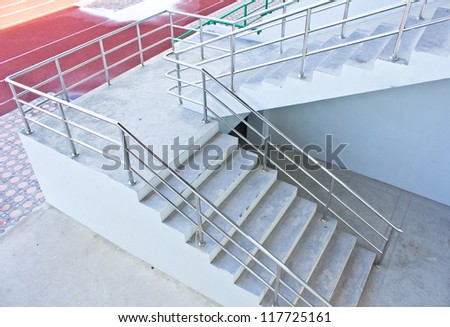 Stairs  into the stadium