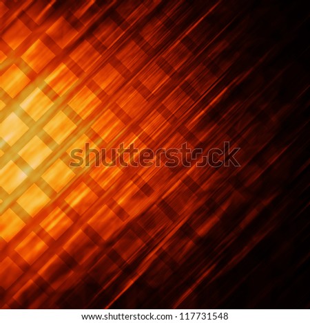 abstract orange square