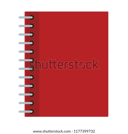 Notebook closed isolated