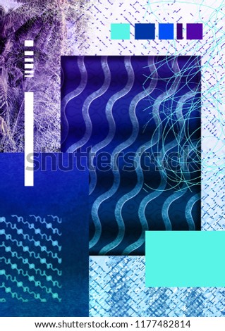 Abstract illustration color sea