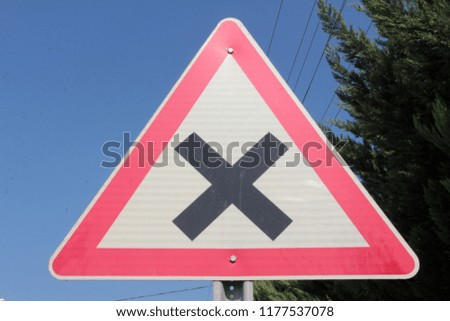 traffic warning sign