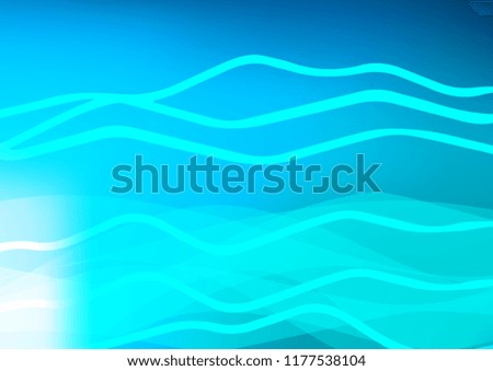 Light BLUE vector texture with colored lines. Modern geometrical abstract illustration with staves. The template can be used as a background.