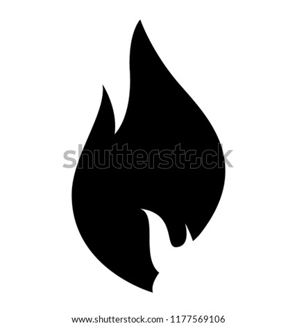 Isolated icon design of fire flame