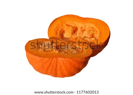 Pumpkin isolated on white background. 