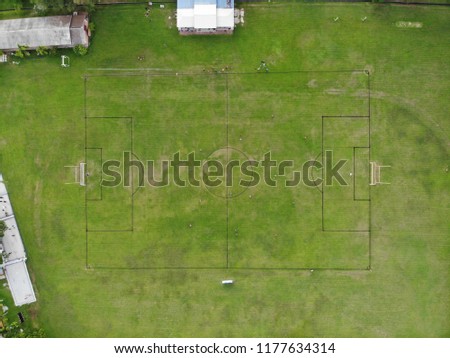 football field from top view
