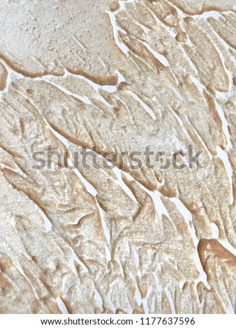 Gold pastel marble stucco trendy textured surface close up background