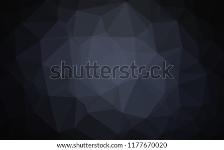Dark BLUE vector polygon abstract layout. Shining colored illustration in a Brand new style. Brand new style for your business design.