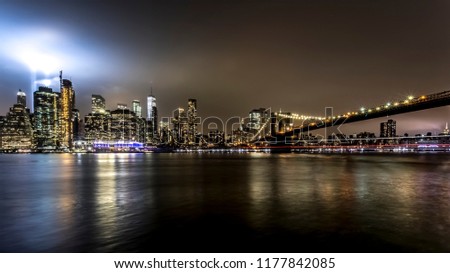 Tribute to lights Manhattan NYC USA