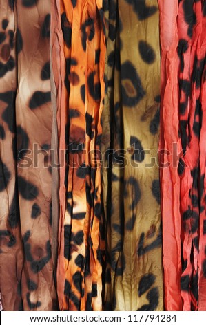 The colorful silk scarf collection
