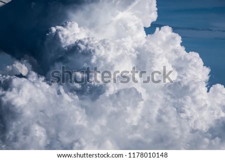 Clouds and the blue sky