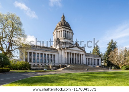Washington State Capitol in Olympia, WA-USA Royalty-Free Stock Photo #1178043571