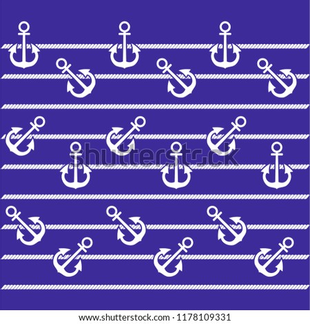 Continuous vector drawing about maritime. Abstract background, banner, wallpaper, wrapping paper, background, fabric and textile pattern can be used.