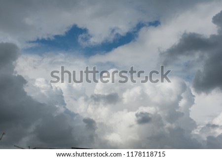 Clouds in a storm