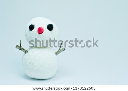 It is the snowman which I made with oneself.