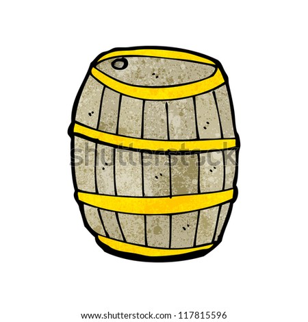 wood barrel cartoon