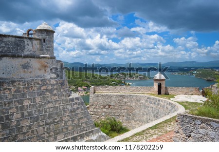 Castillo de San Pedro de la Roca (Castillo del Morro, San Pedro de la Roca Castle). Fortress on the coast of the Cuban city of Santiago de Cuba. Designed by Giovanni Battista Antonelli in 1600