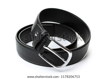 Brown Leather Belt Isolated 