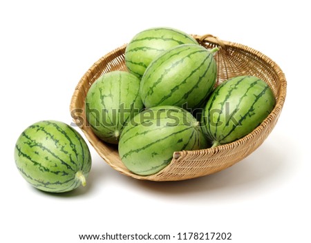watermelon on white background 