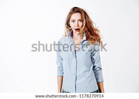 Picture of upset frustrated young lady woman writhing in pain, suffering from terrible headache, massaging temples. Brunette girl holding hands on head while having headache after sleepless night