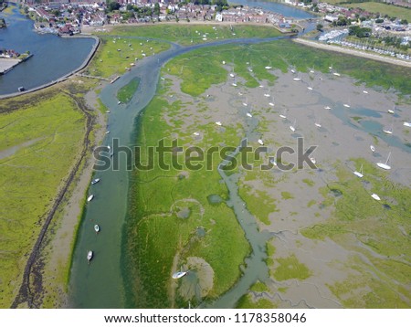 Emsworth, UK south coast Drone pictures 
