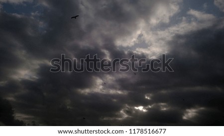 cloudy sky blue and white Royalty-Free Stock Photo #1178516677