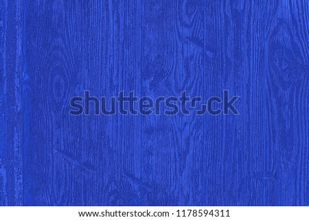 Blue wood aged plank texture of pine panel. Vintage blue abstract background with wood pattern.