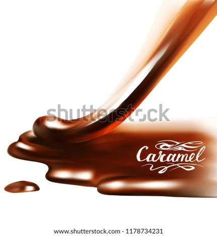 liquid chocolate, caramel or cocoa illustration texture  3d illustration vector