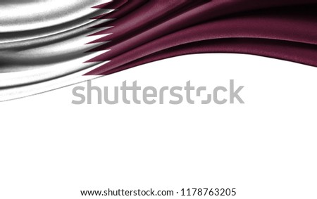 Grunge colorful flag of Qatar, with copyspace for your text or images