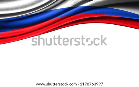 Grunge colorful flag of Russia, with copyspace for your text or images