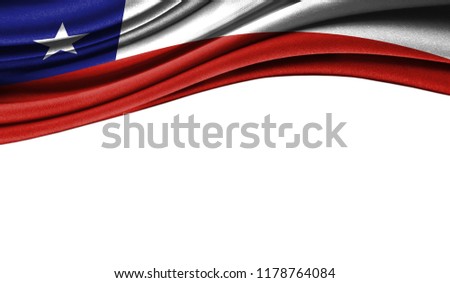 Grunge colorful flag of Chile, with copyspace for your text or images