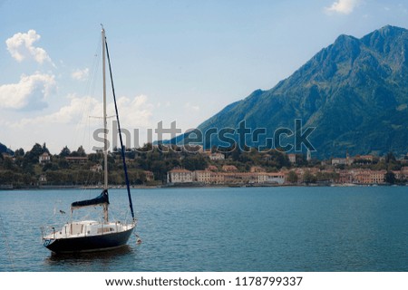 Sail boat at the Lake of Como (Italy)