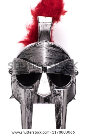 isolated Spartan helmet