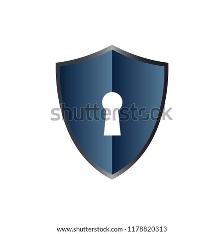 security settings logo icon design template vector