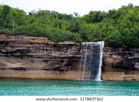 Pictured Rocks Spray Falls