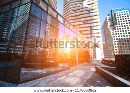 Toronto, scenic financial district skyline