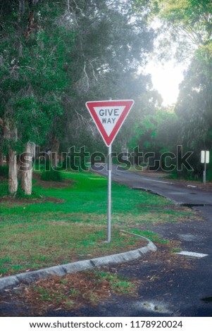 GIVE WAY sign taken 