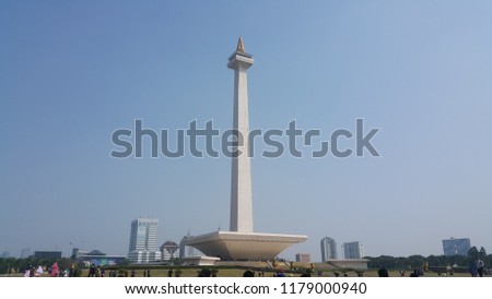 monas monument in Jakarta Royalty-Free Stock Photo #1179000940