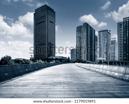 Modern city scenery