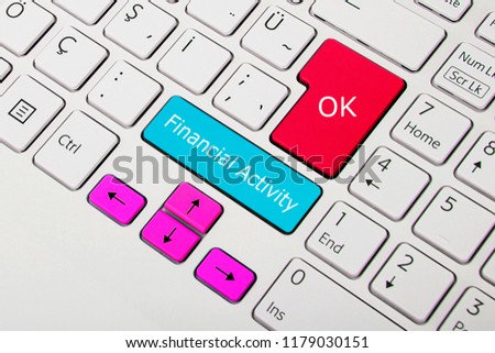 blue and red access button on keyboard