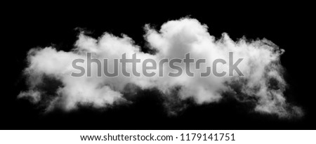 Cloud isolated on black background. Textured Smoke, Brush effect clouds, Abstract white Royalty-Free Stock Photo #1179141751