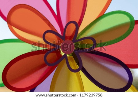 Colorful pinwheel as abstract background 