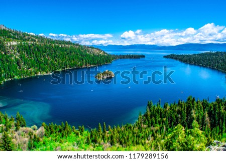 Beautiful Day on Lake Tahoe in California