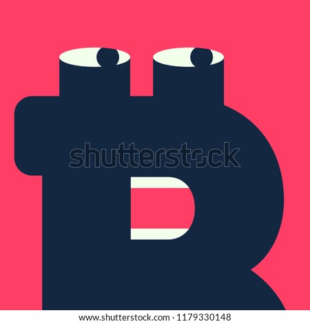 Human face stylized as Bitcoin symbol whispering financial rumors or secrets. Conceptual illustration. Clipping mask used.