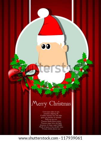 Santa Claus card eps10