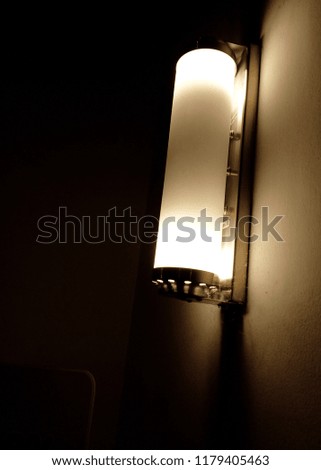 Cylinder Wall Lamp close up 