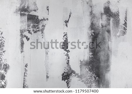 Old white grunge painted textured wall