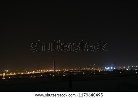 Dubai Frame  night view UAE