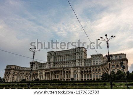 Travel photo from Bucharest, Romania.
View of the impressive Palace of Parliament, Bucharest.